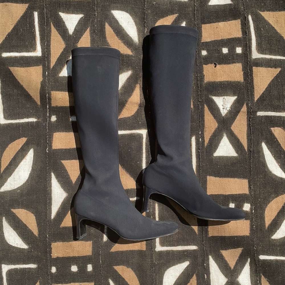 Anne Klein Knee High Spandex Boot